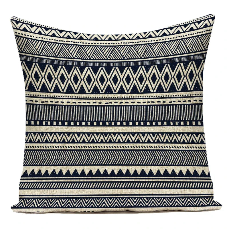 Polyester Boho Style Simple Geometric Decorative Pillows Cushion Cover for Living Room Decoration Pillowcase