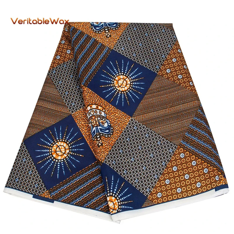 New Veritablewax Fan Pattern African Fabric