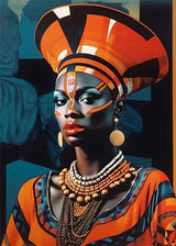 African Queen Abstract Art Canvas Painting Posters