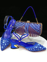 Nigerian Party Italian Design Ladies Shoes and Bag Set