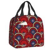 Ankara Dutch Wax Print Thermal Insulated Lunch Bags