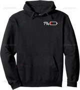 1 % Battery - Fun Low Energy Percentage Pullover Hoodie