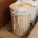 Dirty Hamper Rattan Storage Basket Dirty Clothes Storage