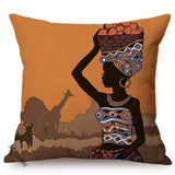 Modern Abstract Cartoon African Exotic Pattern Living Room Decoration Throw Pillow Case Cotton Linen Sofa Cushion Cover