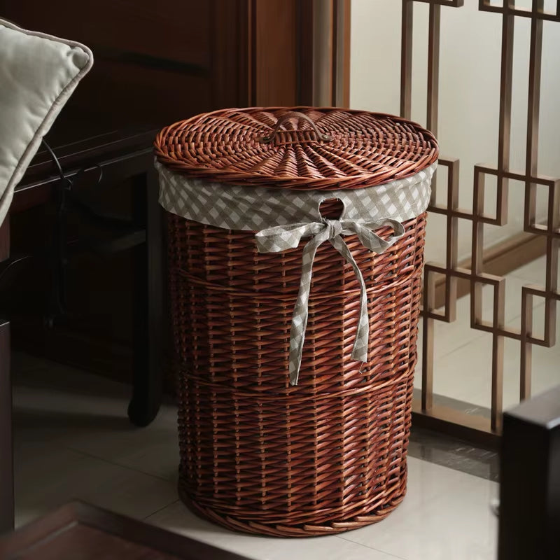 Dirty Hamper Rattan Storage Basket Dirty Clothes Storage