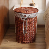 Dirty Hamper Rattan Storage Basket Dirty Clothes Storage