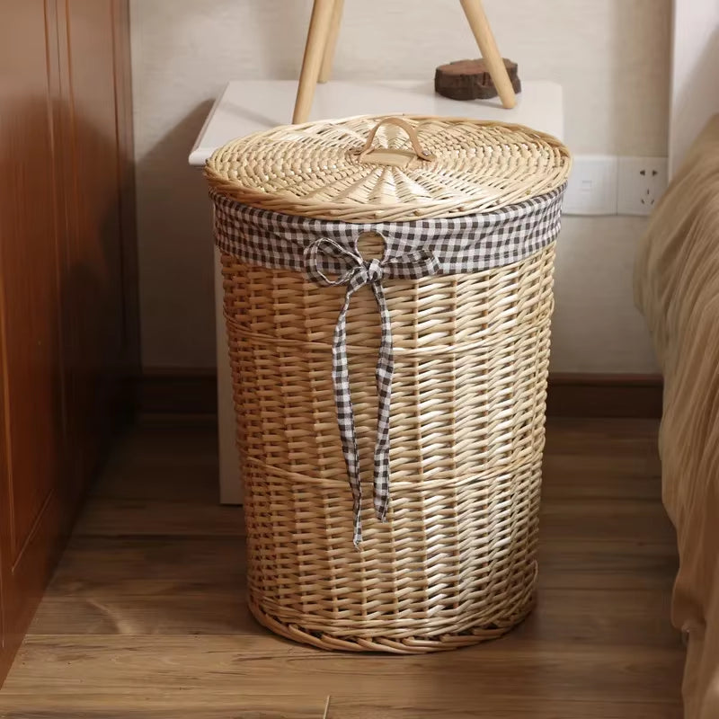 Dirty Hamper Rattan Storage Basket Dirty Clothes Storage