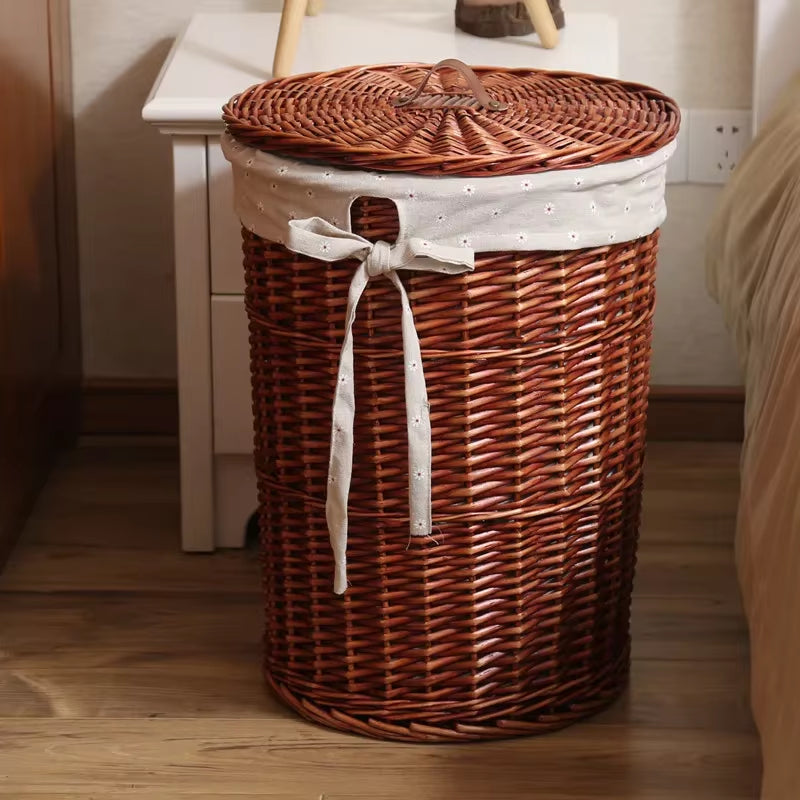 Dirty Hamper Rattan Storage Basket Dirty Clothes Storage