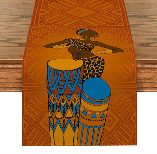 African Girl Table Runner for Dining Table Wedding Decoration Rite Table Runner Home Party Decor Table Cover Party