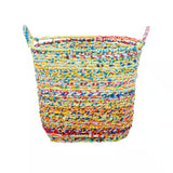 Cotton Handmade Storage Basket with Handles