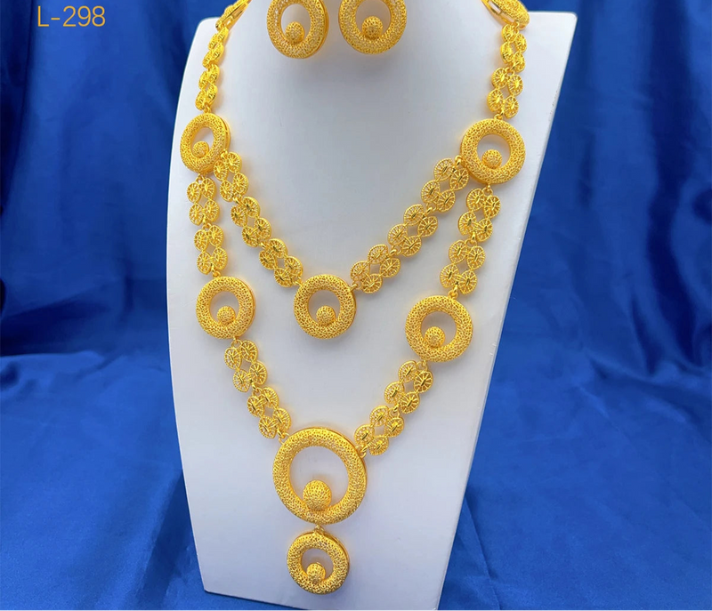 Dubai African 24K Gold Plated Jewelry Sets