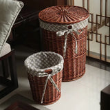 Dirty Hamper Rattan Storage Basket Dirty Clothes Storage