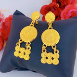 Women Nigeria African Dubai Wedding Earring Jewelry Set