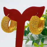 Luxury Dubai Gold Plated Bracelet Ring Earrings 3pcs Jewelry Sets