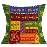 Tribal Ethnic Pattern Decoration Cushion Cover Retro Furnishings Sofa Decoration Pillow Cover Linen Square