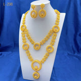 Dubai African 24K Gold Plated Jewelry Sets