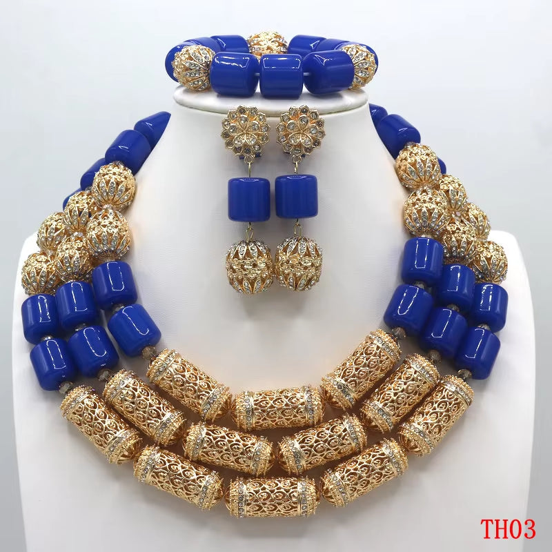 African Beads Jewelry Set Artificial Coral Jewelry Set Nigerian Wedding Jewellery Sets