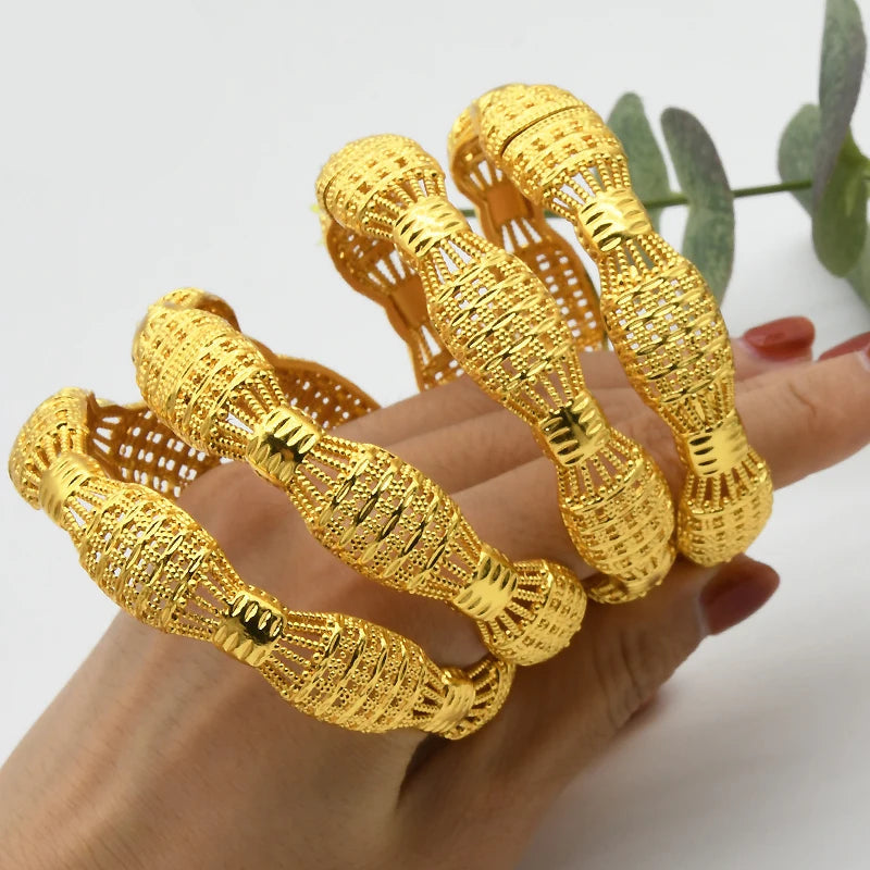 African Bangles 24K Gold Color Dubai Bracelet