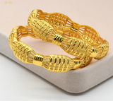 African Bangles 24K Gold Color Dubai Bracelet