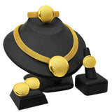 Womens Ethiopian Gold Color Jewelry Set