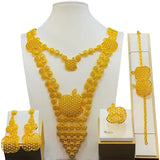 High Quality 24k Gold Plated Dubai Jewelry Set