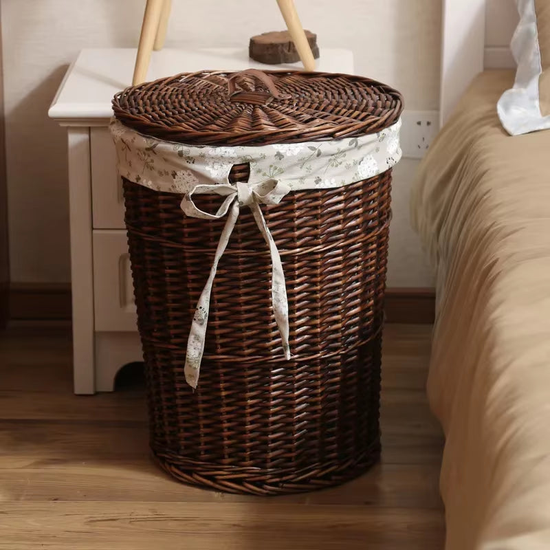 Dirty Hamper Rattan Storage Basket Dirty Clothes Storage