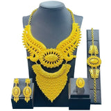 High Quality 24k Gold Plated Dubai Jewelry Set