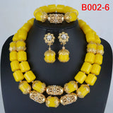 African Beads Jewelry Set Artificial Coral Jewelry Set Nigerian Wedding Jewellery Sets