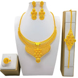 High Quality 24k Gold Plated Dubai Jewelry Set