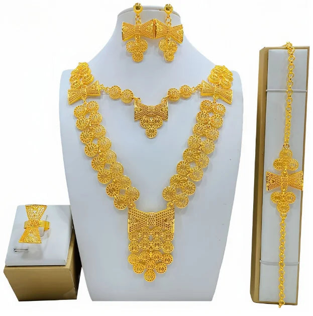 New Fashion Dubai Flower Design Luxury Jewelry